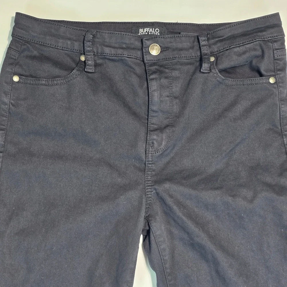 Buffalo David Bitton Hanna High Rise Soft Stretch Skinny Jeans Black 8/29